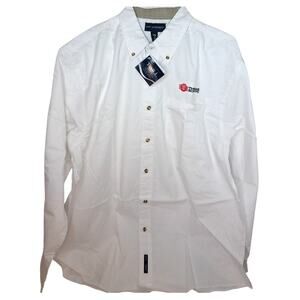 Vintage Port Authority Embroidered Thomas Scientific Button Down Shirt XL New